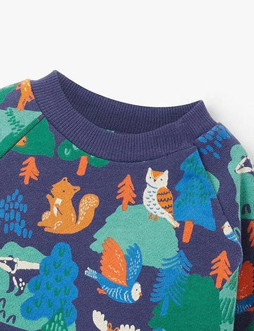 Cute Floral Print Long Sleeve Pullover - Mini Taylor